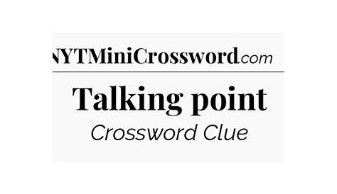 Раскрытие секретов кроссворда Talking Point: ваш окончательный гид!