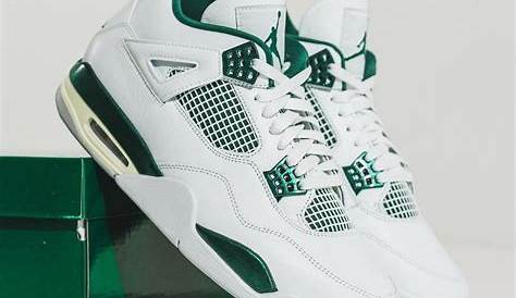 Air Jordan 4 Retro Oxidized Green: иконический кроссовок переосмыслил мужчин бело-бело-нейтральной серой