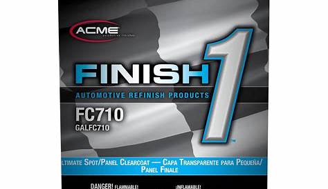 Fc710 Clear Coat Шервин Уильямс 1 Ultimate Spot Panel 1 Quart