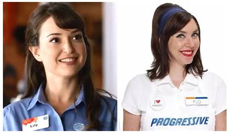 Прогрессивные коммерческие персонажи Фав Фоверс Все знают Фло, от кого Стефани Кортни?